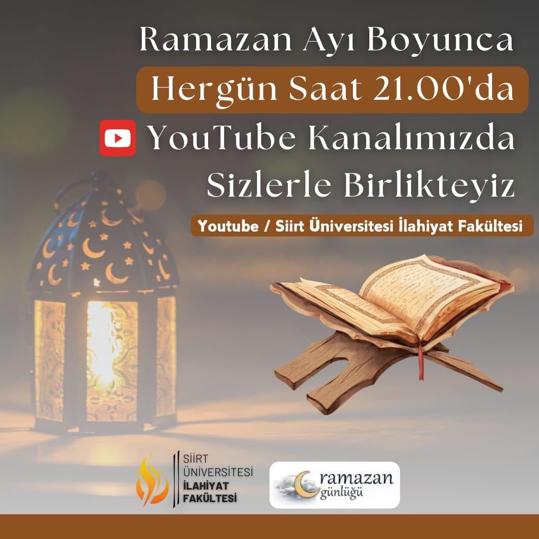 Ramazan Ayı Boyunca YouTube Kanalımızda Sizlerleyiz